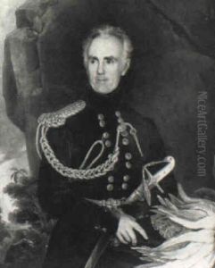 Retrato De Militar Con Uniforme De Gala by August Theodor Schoefft