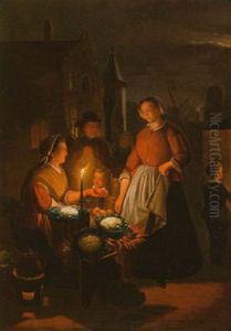 Gemusemarkt by Jacobus Schoemaker Doyer