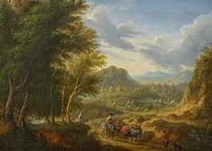 Landschaft Mit Figurenstaffage