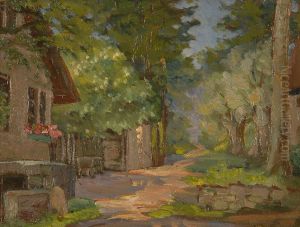 Village Scene by Harriette Bowdoin