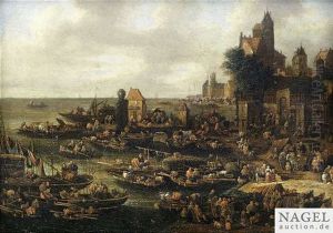 Hustle And Bustle With Numerous Boats At A Harbour