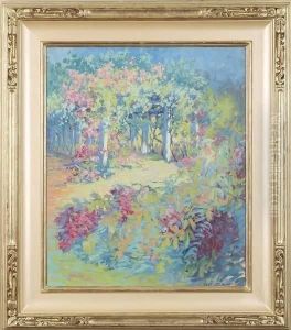 Garden With Arbor by Harriette Bowdoin