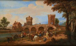 Le Dechargement De La Barge by Mathys Schoevaerdts