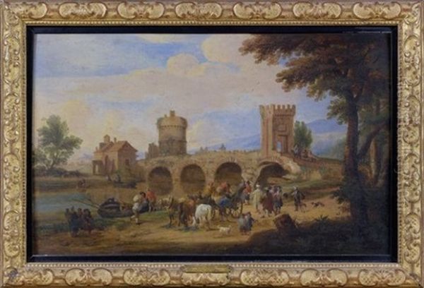 Port Et Pont Sur Une Riviere - view 1