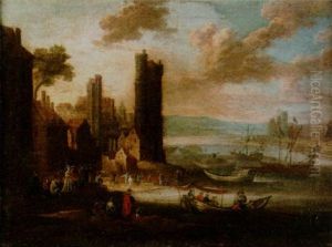 Figures In A Harbour