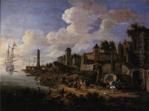 Scene Portuaire by Mathys Schoevaerdts