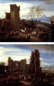 Rafraichissement A La Fontaine by Mathys Schoevaerdts