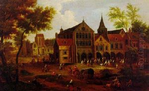 A Village Feast by Mathys Schoevaerdts