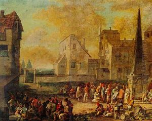 Peasants In A Piazza Peasants In A Piazza