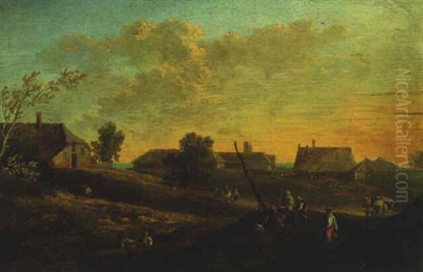 Peasants Resting On The Outskirts Of A Village - view 1