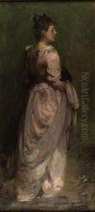 Full Length Portrait Of Miss Anne Spencer by Benjamin James Bowen