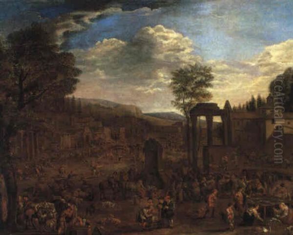 Markt In Einer Italienischen Stadt - view 1