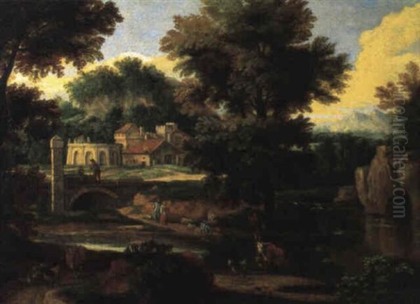 Paysage De Riviere En Italie - view 1