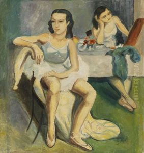 Balletteusen In Der Umkleidekabine by Otto Schoff