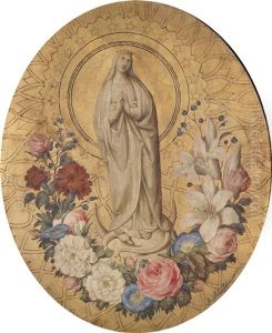 Madonna Im Blumenkranz by Marie Schoffmann