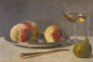 Still Life With Peaches And Fig