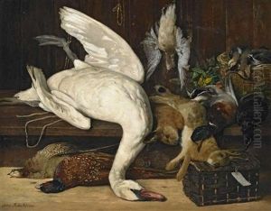 Jagdstillleben by Otto Scholderer