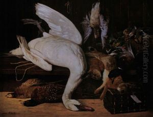 Grosses Jagdstilleben by Otto Scholderer