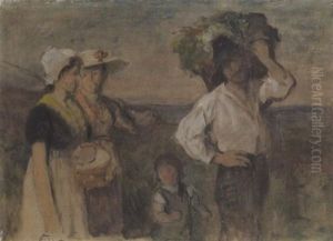 Heimkehr Von Der Ernte by Otto Scholderer
