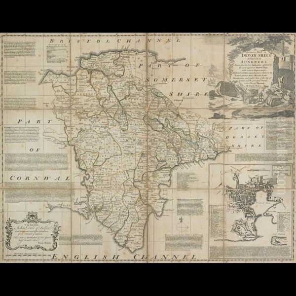 An Accurate Map Of Devonshire Divided Into Hundreds - view 1