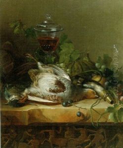Still Life With Partridge, Lapwing And A Hunting Horn