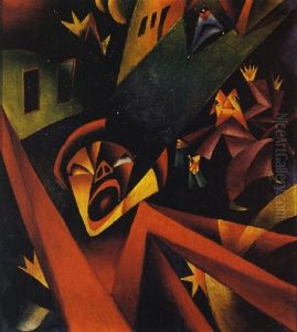 Nachtlicher Larm by Georg Scholz
