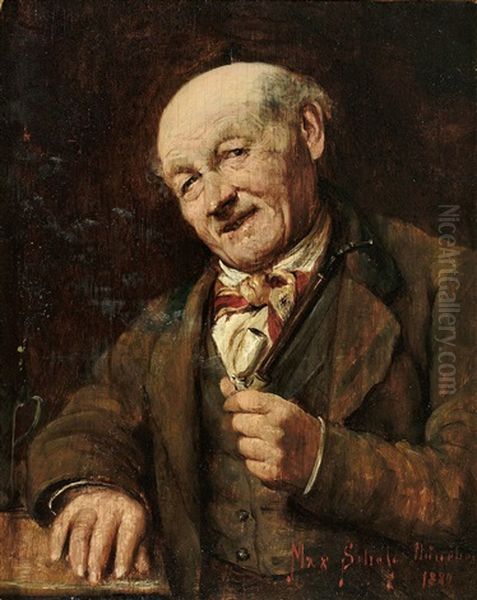 Portrait Eines Alten Herren Mit Pfeife - view 1