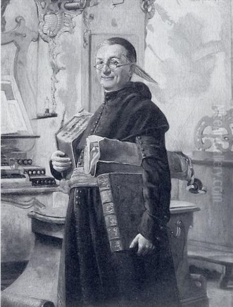 Der Klosterorganist Vor Seiner Orgel Auf Der Rokoko-empore - view 1
