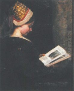 Jeune Fille A La Lecture by Paul Scholz