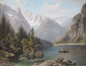 Durrensee Mit Monte Cristallo, Dolomiten by Alfred K.J.O. von Schoenberger