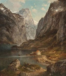 Fjordlandschaft by Alfred K.J.O. von Schoenberger