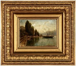 Docked Sailboat by Alfred K.J.O. von Schoenberger