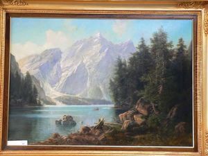 Gebirgslandschaft Mit See