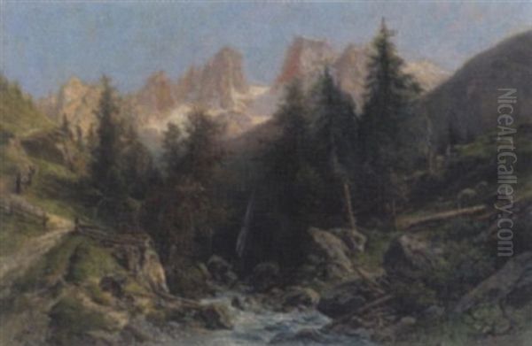 Spatnachmittag Im Hochgebirge - view 1