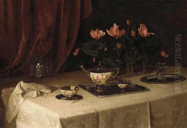 A Table Set For Tea - view 1