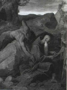 Versuchung Des Hl. Antonius by Karl Schoenbrunner