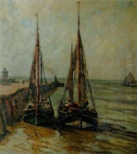 Fischerbote Im Bremer Hafen