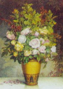Blomster Og Egegrene I Krukke