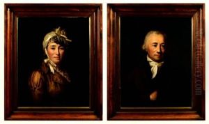 Portrait Du Pasteur Mathias Engel, De Colmar (+ Portrait De Catherine Engel, Nee Ehrlen; 2 Works) Portrait Du Pasteur Mathias Engel, De Colmar (+ Portrait De Catherine Engel, Nee Ehrlen; 2 Works)