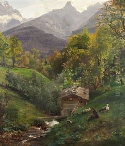 Nachmittag Am Berghof by Eduard Schonfeld