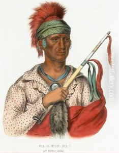Four Plates, From Mckenney And Hall's History Of The Indian Tribes Of North America Four Plates, From Mckenney And Hall's History Of The Indian Tribes Of North America