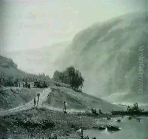 Weinlese An Der Mosel by Eduard Schonfeld