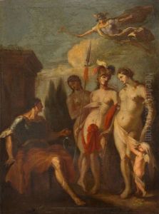 Das Urteil Des Paris by Johann Heinrich Schoenfeldt
