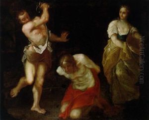 Die Enthauptung Des Taufers by Johann Heinrich Schoenfeldt