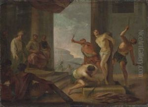 The Flagellation Of Christ by Jacob Schonfelt