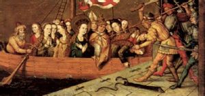 The Martyrdom Of Saint Ursula by Martin Schongauer