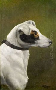 Bildnis Eines Terriers by Alfred Schoenian