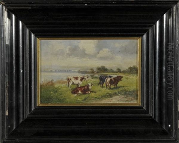 Chiemseelandschaft Mit Rindern Auf Der Weide - view 1
