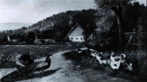 Geflugel Vor Dem Dorf Geflugel Vor Dem Dorf