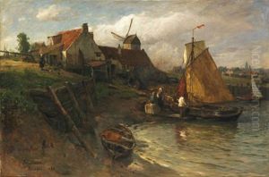 Sommer An Der Hollandischen Kuste by Gustav Schoenleber